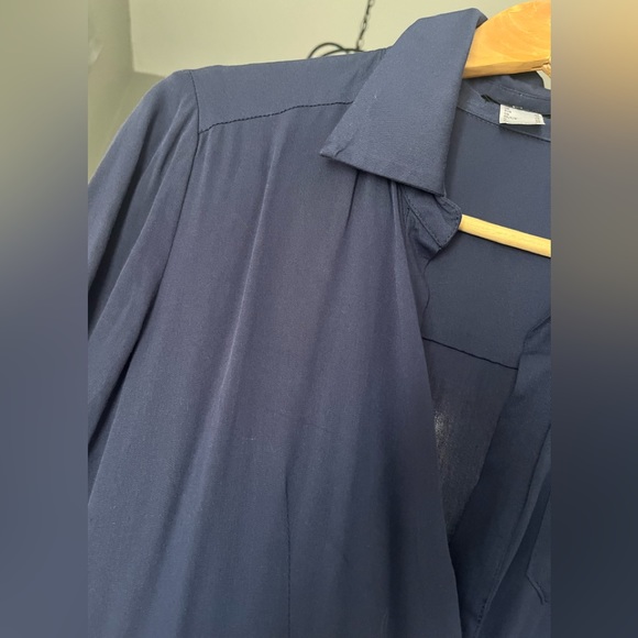 Navy shirt dress sz 4P - Picture 3 of 9